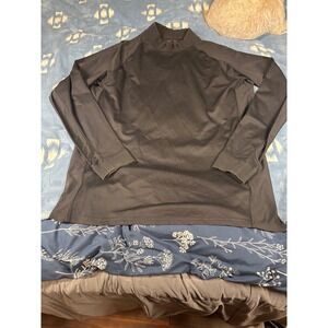 Zero Restriction Tour Series Mens XL Black Mock Neck Golf Pullover Shirt